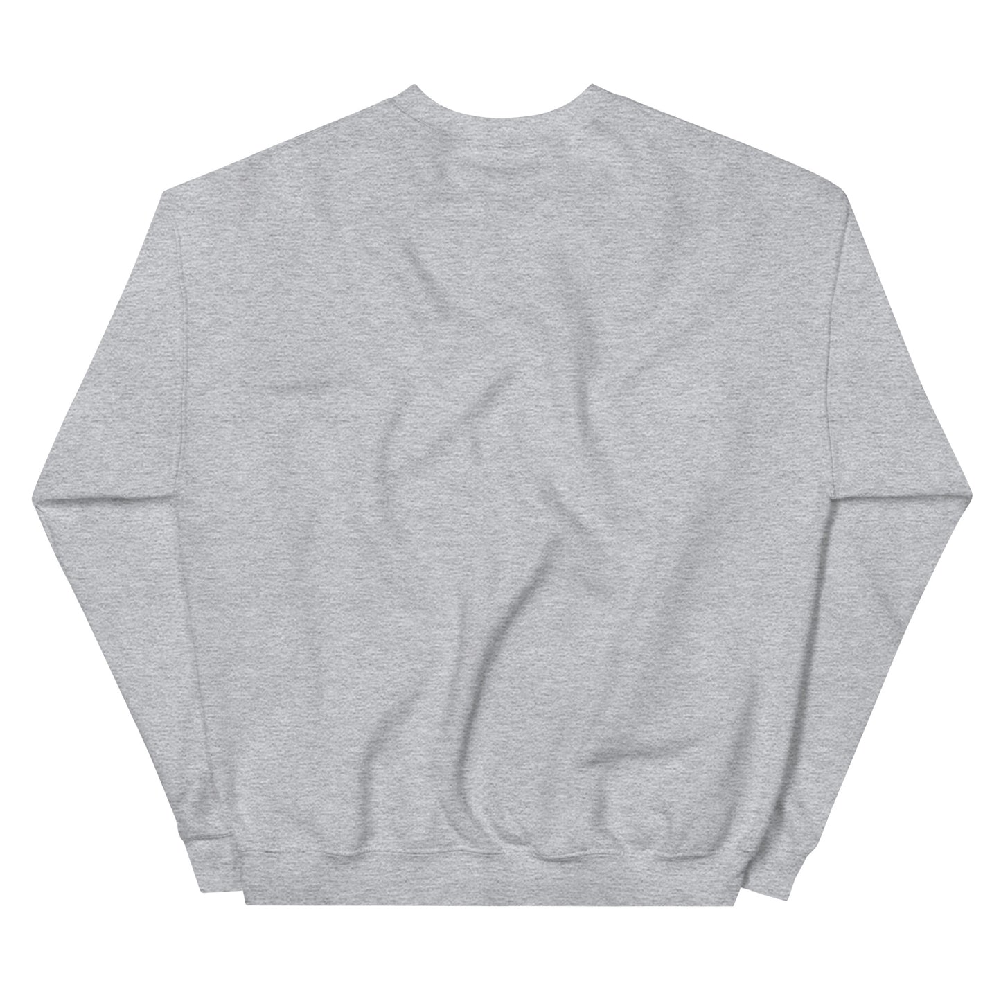 Sport grey sweatshirt with "FLAMER" in red blackletter, illustrated script, the M styled as a devil's pitchfork — a 12:AM Intuition reclamation of a slur, designed to go all out. Back of sweatshirt.