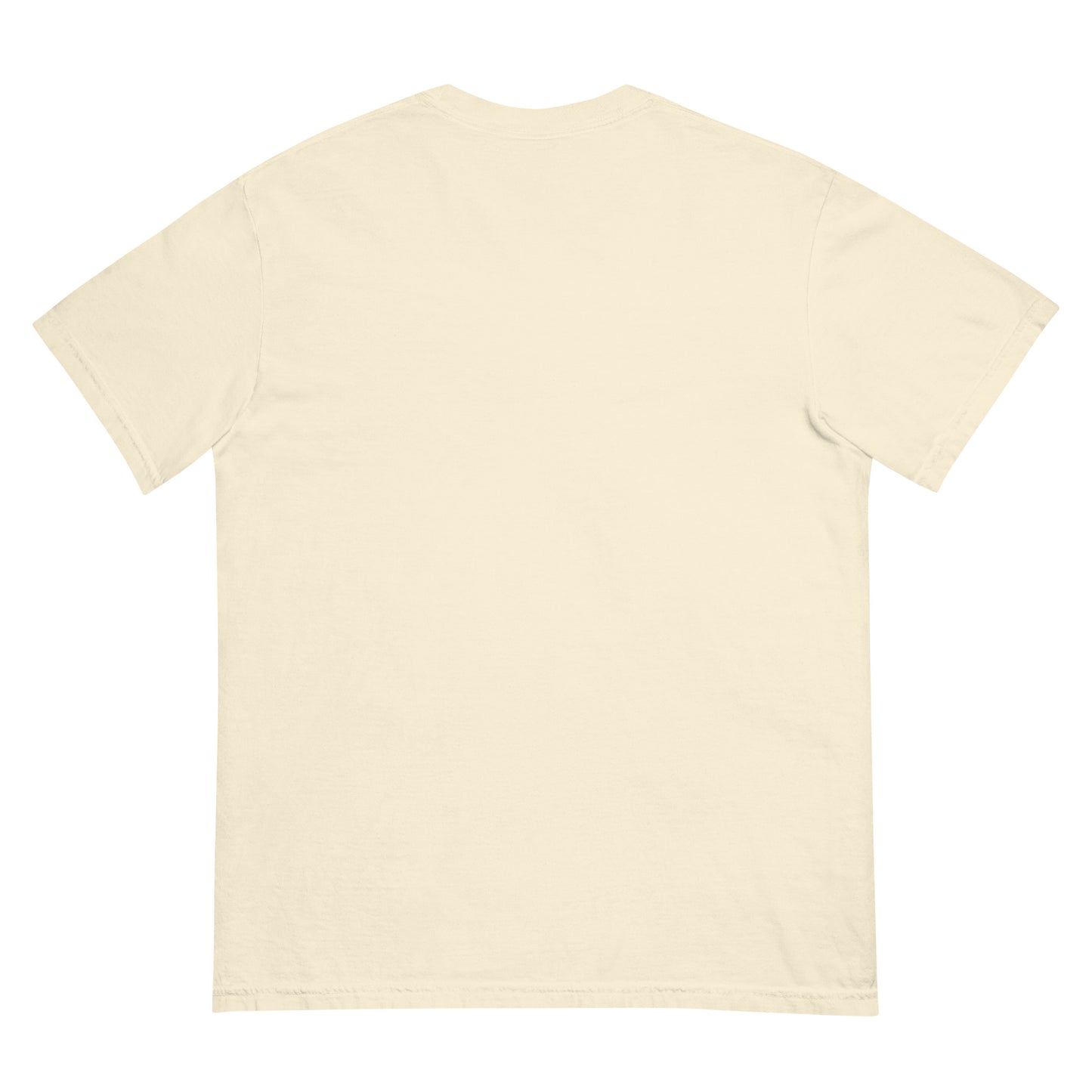 White t-shirt with embroidered design, with bold front text reading ‘PrEP Saves Lives!’ styled in Ivy League-inspired type. Designed by queer creators to promote HIV awareness and access to PrEP through unapologetic activism and education. Back of t-shirt, plain.
