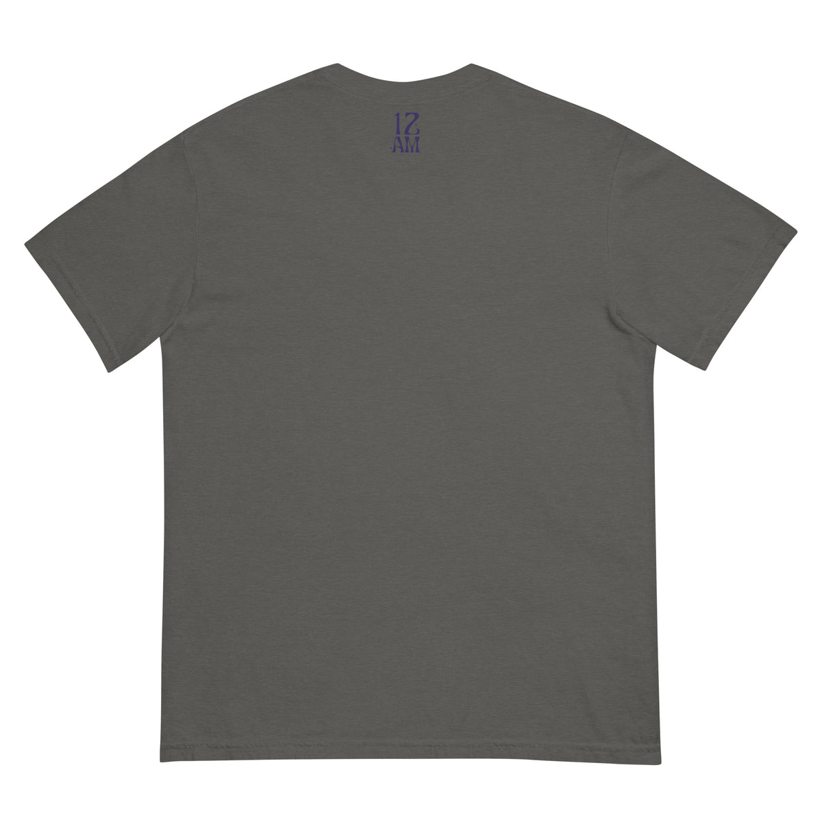 Pepper t-shirt with "FLAMER" in red blackletter, illustrated script, the M styled as a devil's pitchfork — a 12:AM Intuition reclamation of a slur, designed to go all out.